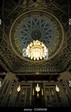 Die Sultan Qaboos Grand Mosque in Maskat, Oman Stockfoto