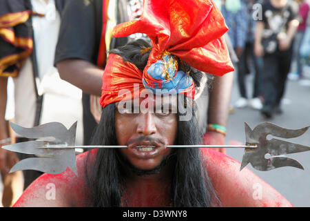 Malaysia; Penang; Thaipusam; Hindu; Festival; Menschen; Stockfoto