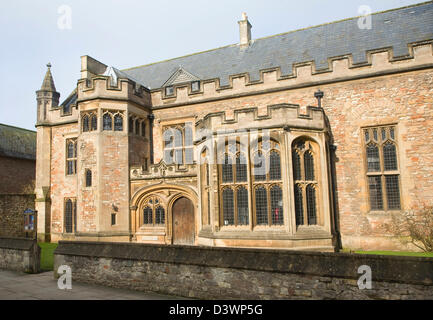 Wells Cathedral School Musikfakultät untergebracht in historischen Gebäude, die teilweise aus dem 1500er, Wells, Somerset, England Stockfoto