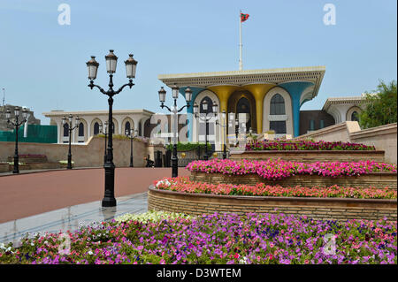 Sultan Qaboos bin Said Palace (Al Alam Palace) in Old Muscat Stockfoto