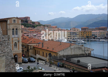 Altstadt von Portoferraio auf der Insel Elba, Italien Stockfoto