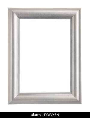Silber Metall Bilderrahmen Stockfoto