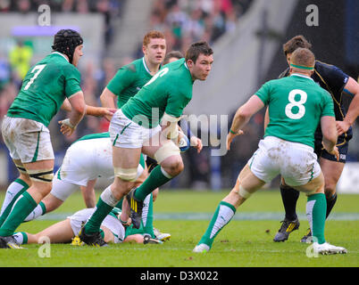 Edinburgh, UK. 24. Februar 2013. Peter O'Mahoney von Irland - RBS 6 Nations - Schottland Vs Irland - Murrayfield Stadium - Edinburgh - 24.02.13 - Bild Simon Bellis/Sportimage/Alamy Live News Stockfoto