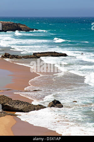 Praia da Cresmina (Teil von Guincho Strand), Cascais, Lissabons Küste, Portugal Stockfoto