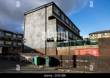 Wohnen auf dem unteren Falinge, beraubt benannte die meisten Bereich in England, Rochdale, Greater Manchester, England, Vereinigtes Königreich Stockfoto