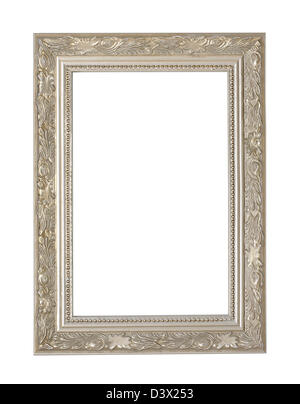 Silber Holz Bilderrahmen Stockfoto