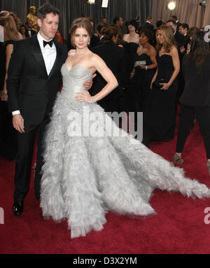 DARREN LE GALLO & AMY ADAMS 85. ACADEMY AWARDS Ankünfte DOLBY Theater LOS ANGELES Kalifornien USA 24. Februar 2013 Stockfoto