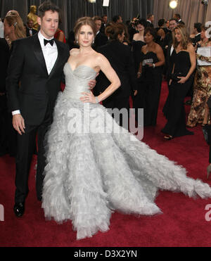 DARREN LE GALLO & AMY ADAMS 85. ACADEMY AWARDS Ankünfte DOLBY Theater LOS ANGELES Kalifornien USA 24. Februar 2013 Stockfoto