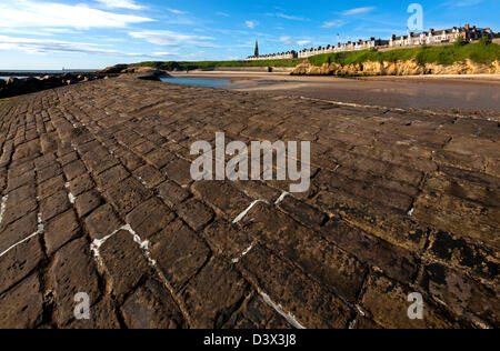 Cullercoats Bay und Village, North Tyneside, Tyne and Wear Stockfoto