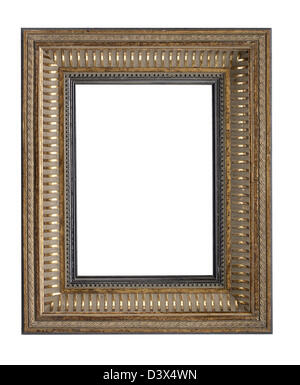 Gold Holz Bilderrahmen Stockfoto