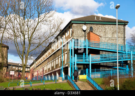 Wohnen auf dem unteren Falinge, beraubt benannte die meisten Bereich in England, Rochdale, Greater Manchester, England, Vereinigtes Königreich Stockfoto