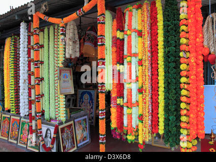 Malaysia, Penang, Georgetown, Little India, Blumengeschäft, Stockfoto