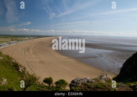 Brean Sands von Brean unten Somerset England Stockfoto