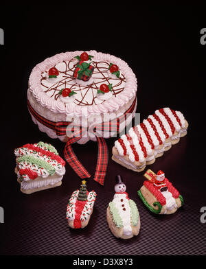 frisch gebackene Desserts & Snacks. Stockfoto