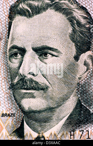 Vital-Brasilien (1865-1950) auf 10000 Cruzeiros 1993 Banknote aus Brasilien. Stockfoto