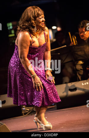 23. Februar 2013 - führt Martha Reeves & The Vandellas auf der Blue Note Records, Mailand, Italien Stockfoto