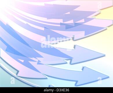 abstrakte digitale Pfeil Stockfoto