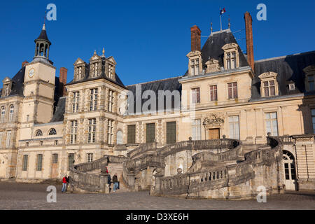 Das Schloss von Fontainebleau, Seine et Marne, Île-de-France, Frankreich Stockfoto