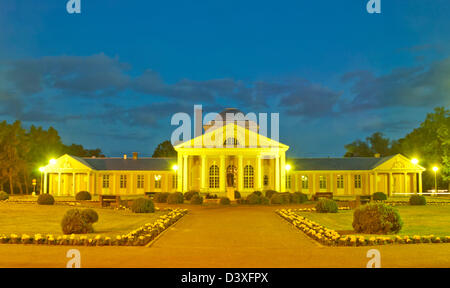 Erbe. Historische Gebäude der Schlammbäder in Pärnu, Estland Stockfoto