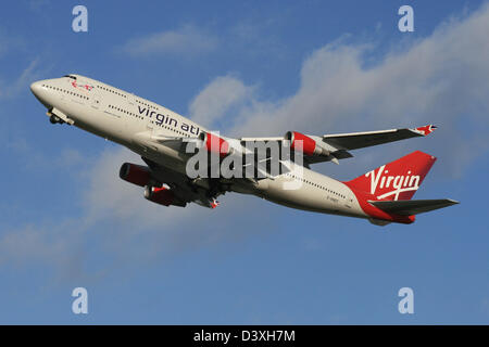 VIRGIN ATLANTIC AIRLINES BOEING 747 Stockfoto