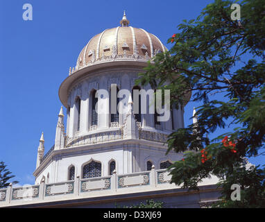 Der Schrein des Bab, Berg Karmel, Haifa, Bezirk Haifa, Israel Stockfoto