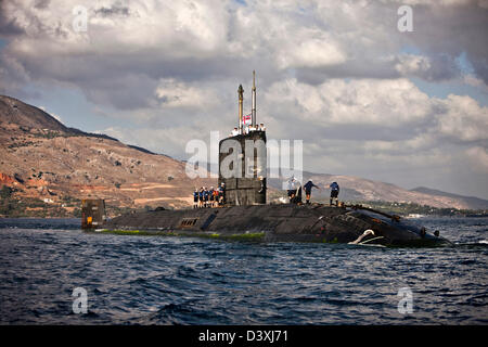 Nukleare u-Boot HMS Talent auf ägyptische Küste Stockfoto