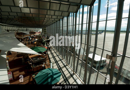 Interieur vom Flughafen Arlanda, Schweden, Stockholm, Arlanda Flughafen. Stockfoto