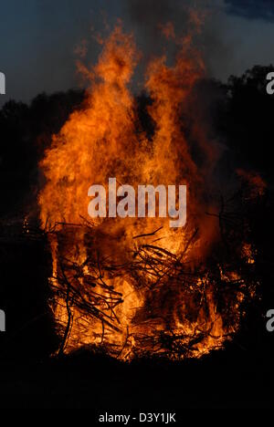 Lagerfeuer. Stockfoto