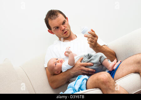 Porträt eines jungen ernähren. Stockfoto