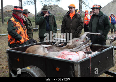 Lehnitz, Deutschland, tötete der Jaeger-Look Spiel Stockfoto