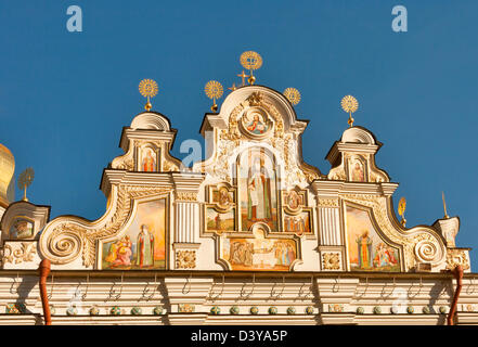 Uspenskij (Annahme) Kathedrale in Pechersk Lavra Kloster in Kiew, Ukraine. UNESCO-Welterbe. Stockfoto