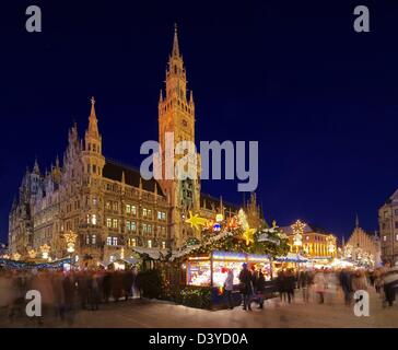 München Weihnachtsmarkt - Weihnachtsmarkt München 02 Stockfoto