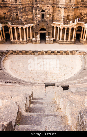 Bosra Theater und Zitadelle. Stockfoto