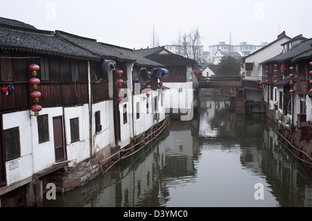 Zhujiajiao Kanal Stadt, Shanghai, China Stockfoto