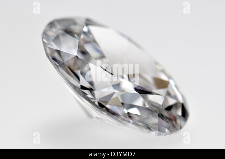 Oval-Schliff-Diamanten (synthetisch - Cubic Zirkonia) Stockfoto