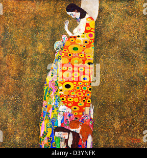 Gustav Klimt, Hoffnung, II 1907 – 1908 Öl auf Leinwand. Das Museum of Modern Art, New York City Stockfoto