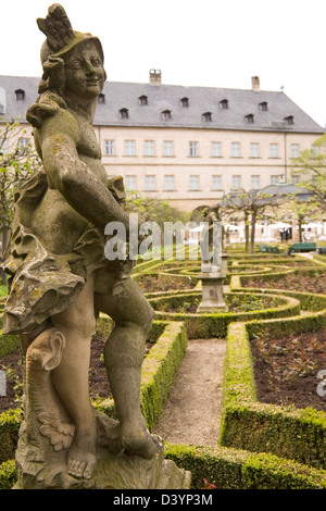 Statue im Rosengarten (Rosengarten) in Bamberg, Deutschland. Stockfoto