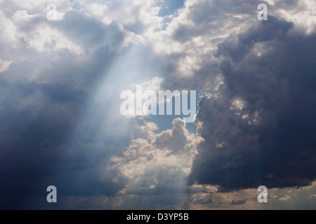 Gewitterwolken im Himmel, Texas, USA Stockfoto