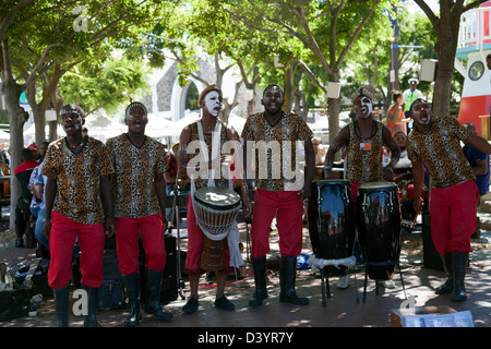 Gruppe durchführen im Waterfront in Kapstadt - Südafrika Stockfoto