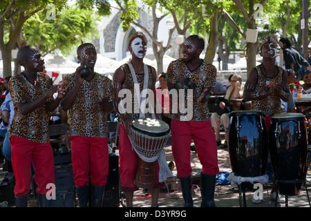 Gruppe durchführen im Waterfront in Kapstadt - Südafrika Stockfoto