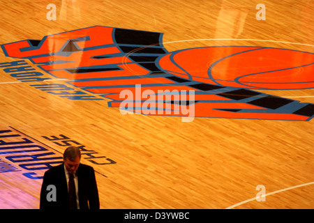 Mike dieses während der NBA Knicks Spiel im Madison Square garden Stockfoto