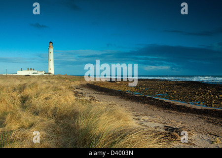 Scheunen-Ness-Leuchtturm auf dem John Muir Weg in der Nähe von Dunbar, East Lothian Stockfoto