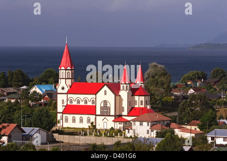 Sacred Heart Church (1915), Puerto Varas, Lake District, Chile Stockfoto