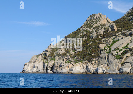 Italien Toskana Arcipelago Toscano Montecristo Insel Liscione in der Nähe von Cala Maestra Stockfoto