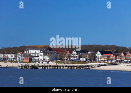 Strand des Badeortes Wyk Auf Föhr, Schleswig-Holstein, Deutschland Stockfoto