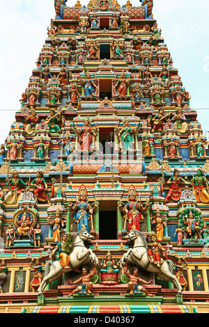Malaysia, Kuala Lumpur, Chinatown, Sri Mahamariamman, Hindu-Tempel, Stockfoto
