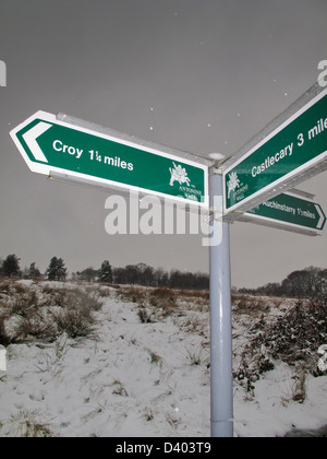 Croy Hill Gehwege an der Antonine Wand Stockfoto