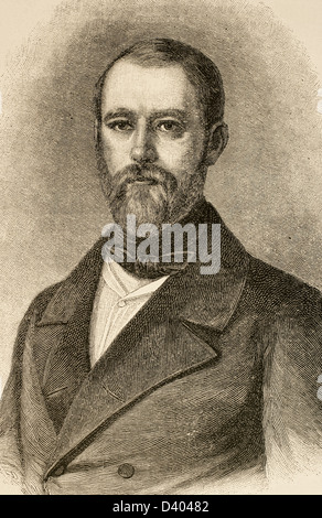 Otto von Bismarck (1815-1898). Deutscher Staatsmann und Militär, als Begründer der modernen deutschen Staat. Gravur. Stockfoto
