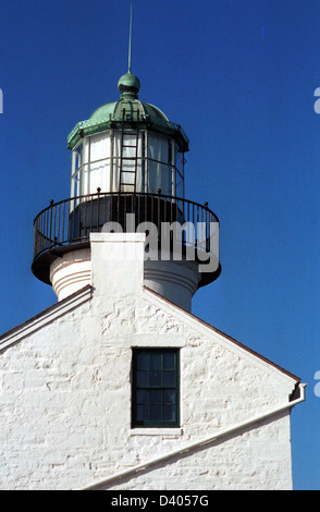 Point Loma Leuchtturm San Diego Kalifornien, Cabrillo National Monument, San Diego, San Diego Leuchtturm, Leuchtturm, Stockfoto