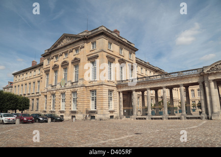 Das Palais de Compiègne (Schloss von Compiègne) in Compiègne, Oise Abteilung der Picardie, Nord-Frankreich. Stockfoto